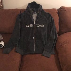 BeBe velour pant and hooded jacket sent